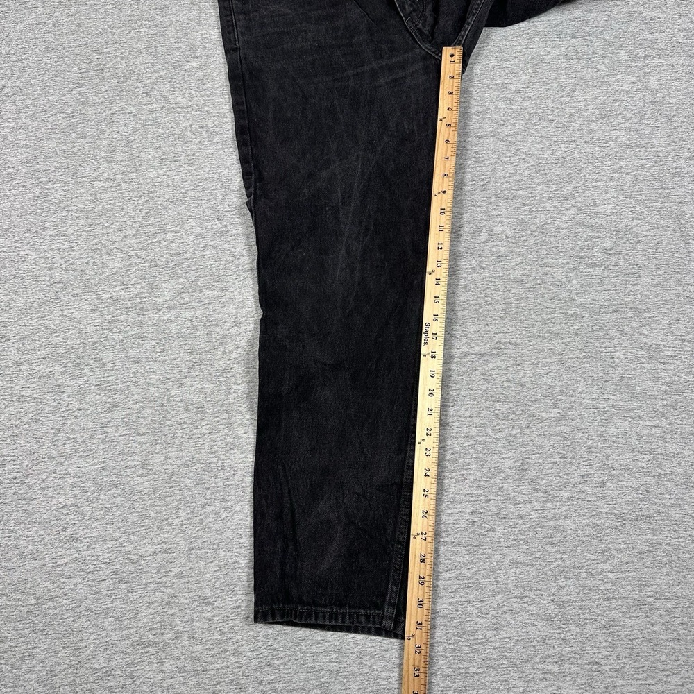 Levis 550 Jeans Mens Size 36x32 Black Denim Relaxed 5-Pocket Work Outdoor - Picture 5 of 10